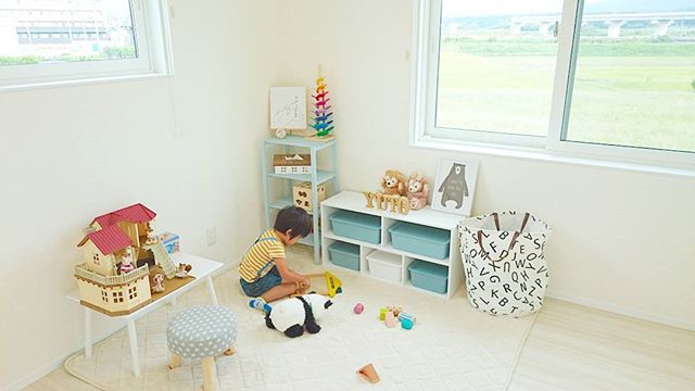ママにオススメ♡スクエアボックスを子供部屋のおもちゃ収納に！3