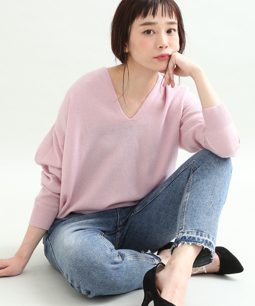 ウールカシミアコクーンニット