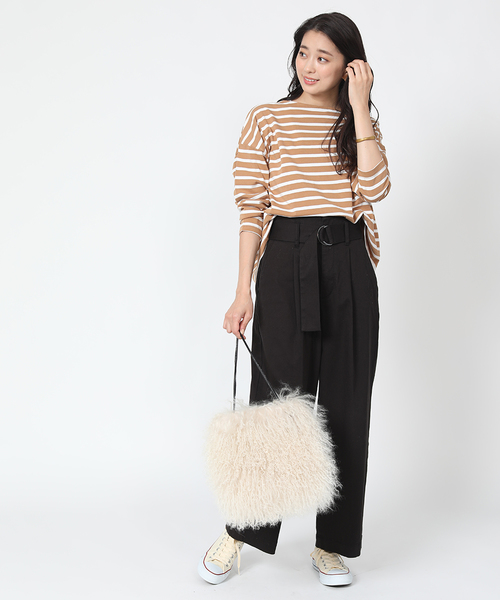 ハイウエストワイドパンツ