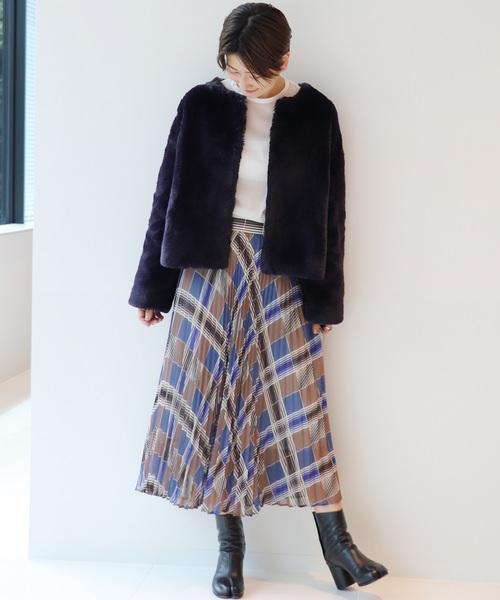 エコファーショートブルゾン