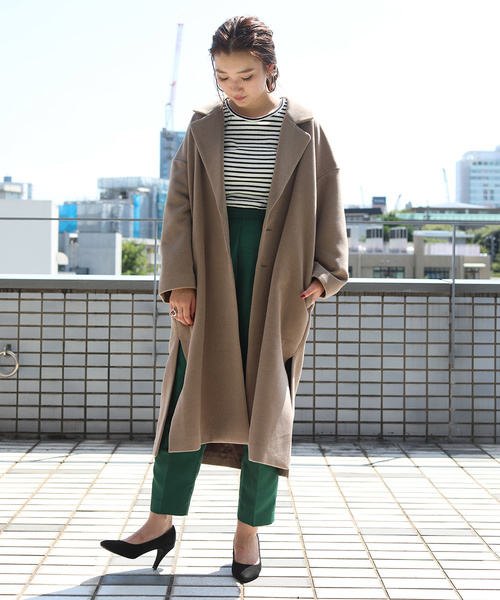 ビッグシルエット サイドスリットチェスターコート