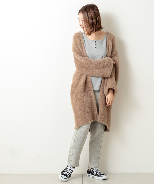 リサイクルウールケーブルニットパンツ