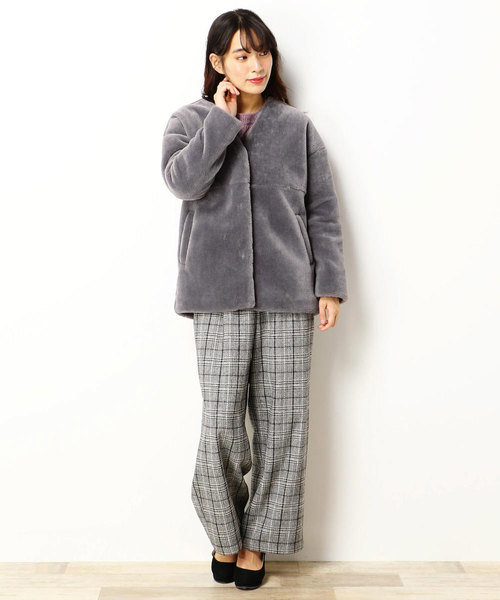 エコファーショートコート