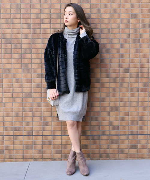 【HERCLOSET】エコファーコート