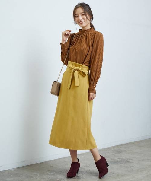 ベロアタッチロングスカート