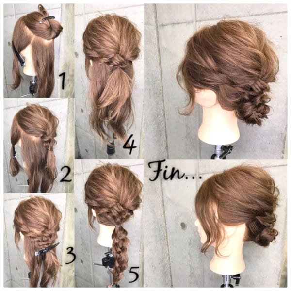 冬でも可愛いまとめ髪を楽しみたい ニットに合うまとめ髪特集 Folk