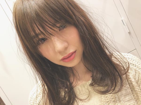 ミディアム・セミロング×シースルーバング♡大人に似合うおすすめスタイル特集！１４