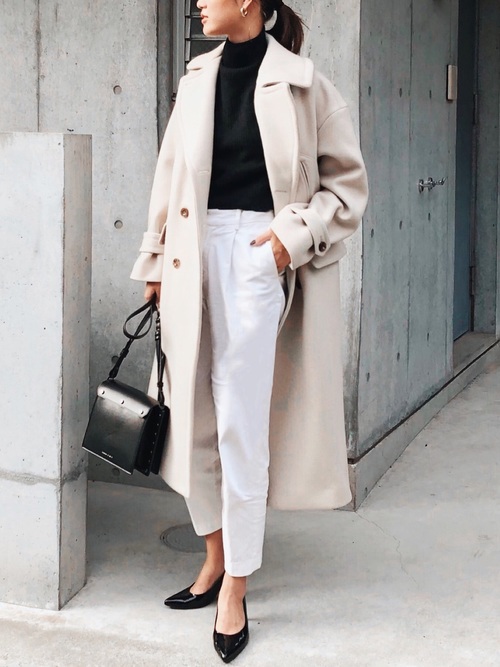 モノトーンコーデ50選 いつもの着こなしを格上げするポイントをご紹介 Folk