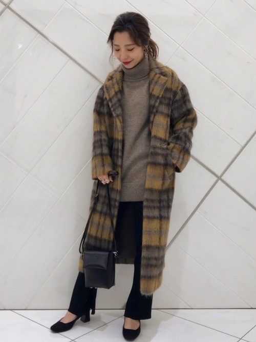 リブニットパンツ