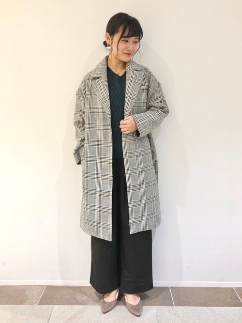 起毛タックワイドパンツ