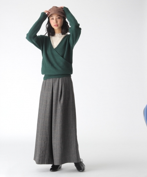 カシュクールニットプルオーバー