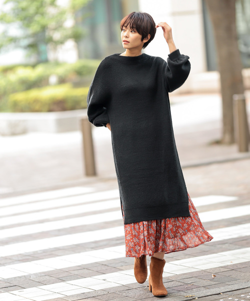 ゆるっと着こなす ボリューム袖ワンピース 特集 大人可愛いコーデ集 Folk