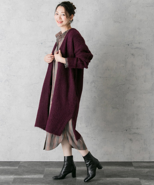 ロング丈カーディガン14