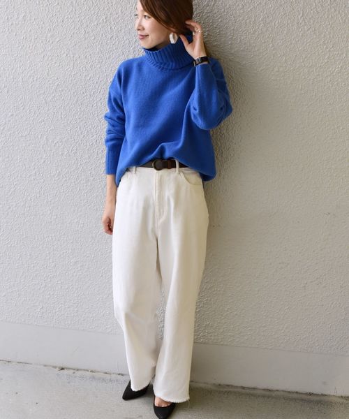 ウールカシミヤタートルネックプルオーバー