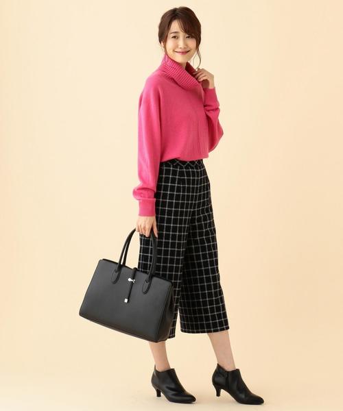 ソフトウールカシミヤタートルネック ニット