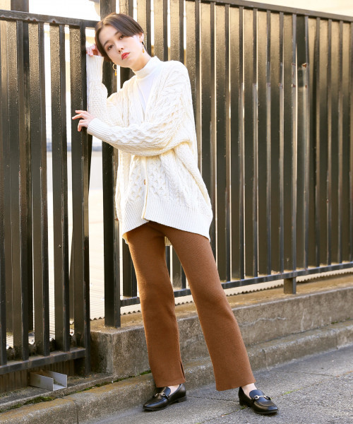 ウールコンニットパンツ