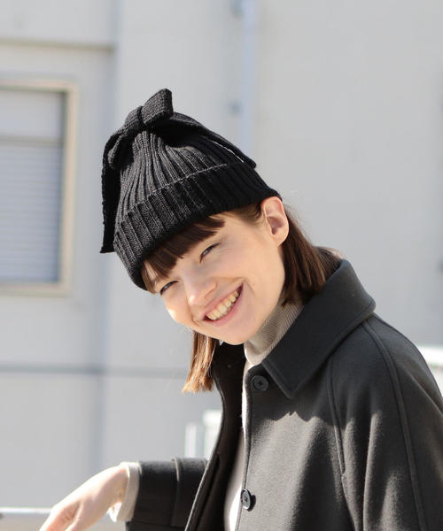 RIBBON BEANIE/キャップ