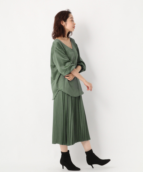 SC*サテンプリーツスカート