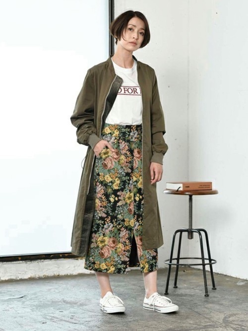 最新ミリタリーコートコーデ49選 大人女子の着こなし術を一挙ご紹介 Folk