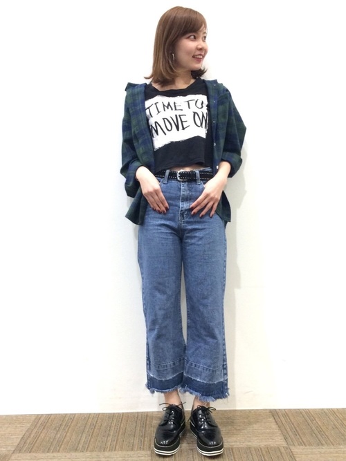 厚底ウイングチップシューズ2