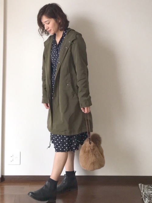 ユニクロのジョーゼットラップワンピース