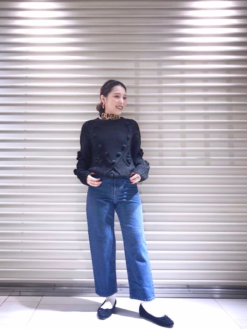 ワイドデニムパンツ