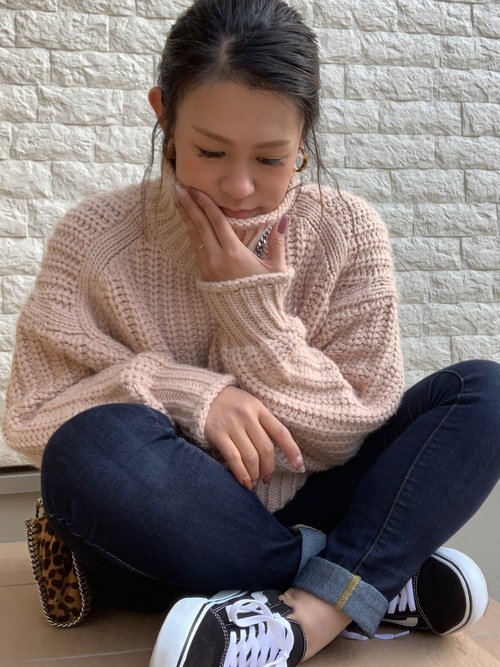 GUパンツ　ブルーデニム