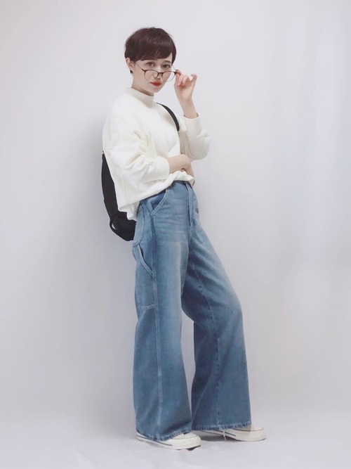 GUパンツ　ブルーデニム３