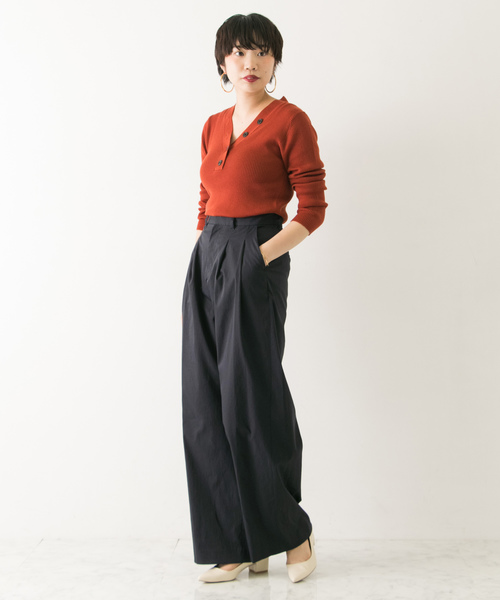 URBAN RESEARCH タックワイドパンツ