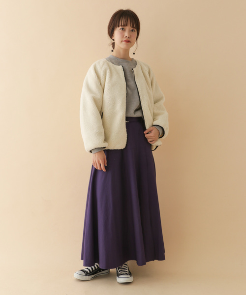ボアブルゾン