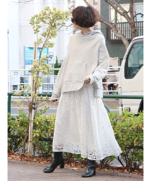 レースマキシスカート