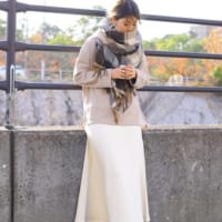冬も可愛いを目指したいから♡カラー別フレアスカートコーデ20選