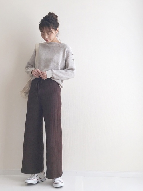 【Holiday】リブニットパンツ3