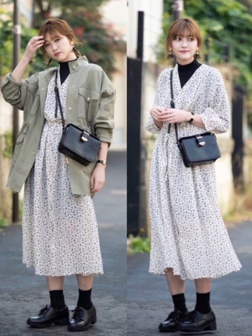 Gu の花柄ワンピースがかわいい 15パターンの着回し例をご紹介 Folk