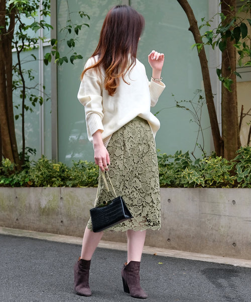 DVリーフルレース スカート
