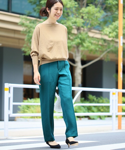 ハイウエストストレートパンツ