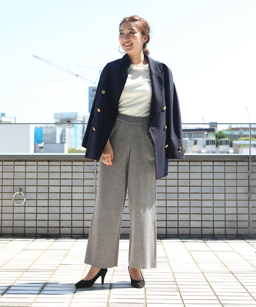 ミラノリブニットパンツ