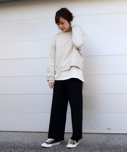 【Holiday】リブニットパンツ