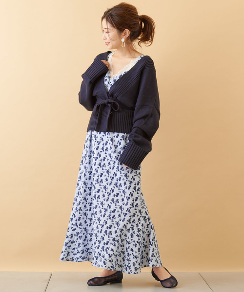 カシュクールカーディガン