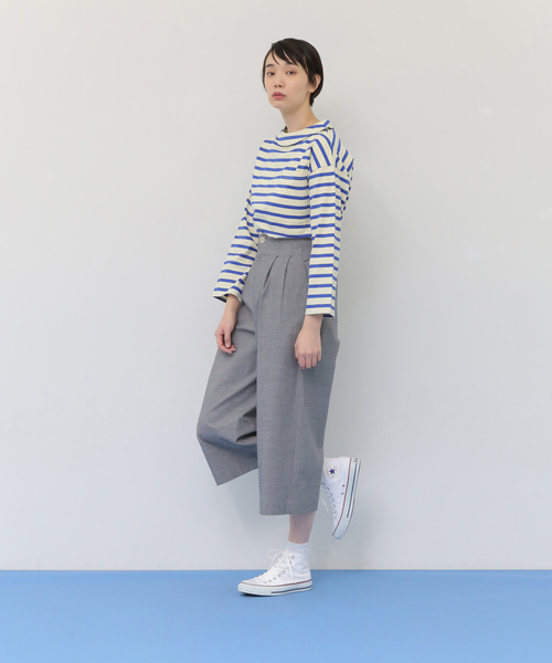 ハイウエストワイドパンツ