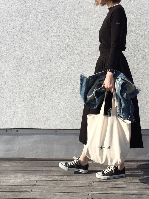 agnes b.ロゴトートバッグ3