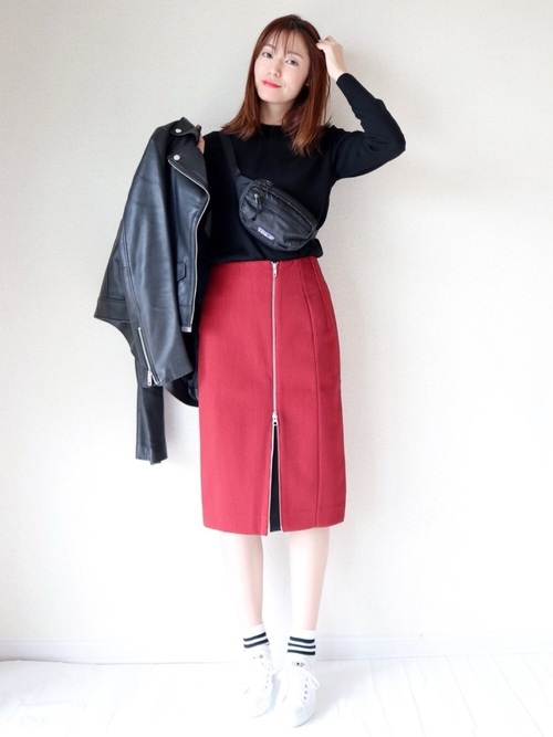 19春夏 赤スカートコーデ特集 派手になりすぎない大人の着こなし術 Folk