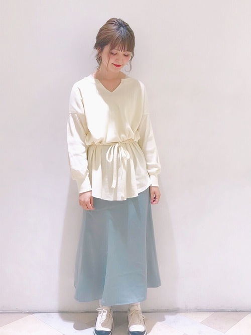 サテンマーメイドスカート