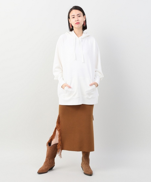 総針フリンジニットスカート