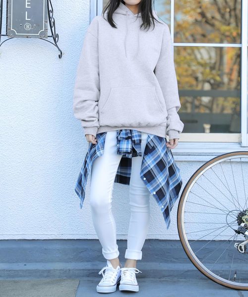 レディース チャンピオン HOODED スーパーオーバー パーカー