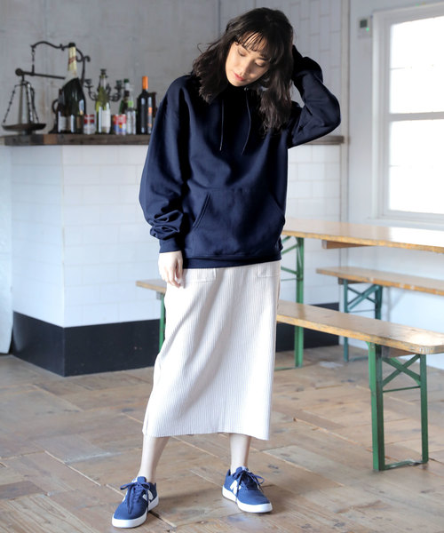 レディース チャンピオン HOODED スーパーオーバー パーカー2