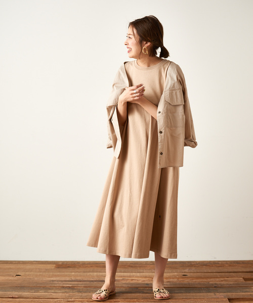 楽ちんでおしゃれ Aラインワンピース を取り入れた大人女子コーデ Folk