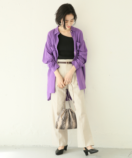 フレンチリネンCPOシャツ