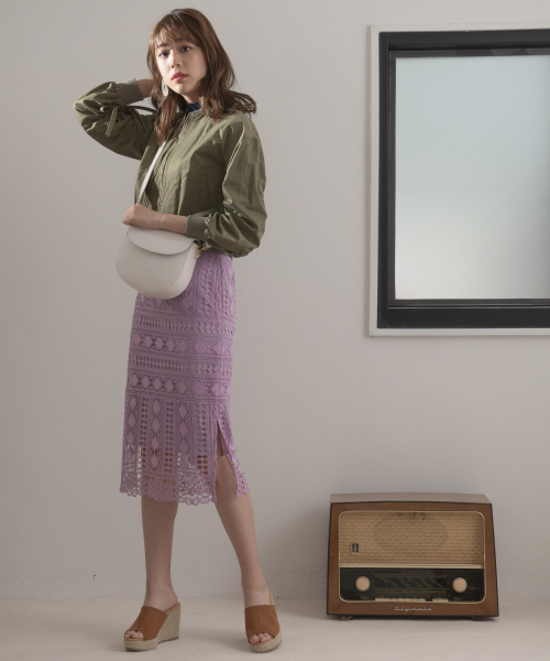 シャーリングショートブルゾン