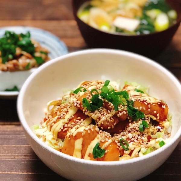 照りマヨチキン丼